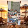Animation R-Recess Towel Microfiber soft Beach Towel for Travel Fitness Sauna Bathing Camping