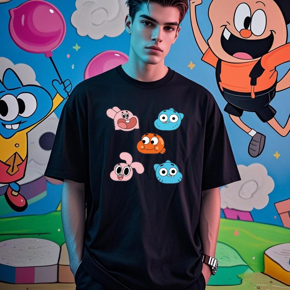 

Cute The Amazing World of Gumball Gumball and Darwin Camisetas Hombre Great for Running and Weekend Streetwear M