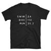 Sbr Triathlete Triathlon T Shirt Swim Bike Run 140 6 Miles Iron Long Distance Design Unisexs Vintage Slightly Stretched