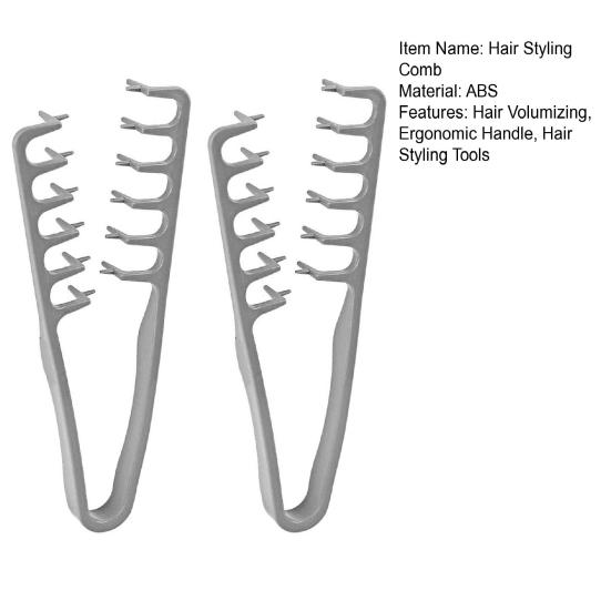 2/3 Stück Haarvolumen-Textur-Kamm Breitzahn Haarstyling-Kamm Ansatzlift Volumen-Tool Frauen Männer Pony Scheitel Pflegezubehör