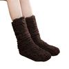 Warm Fluffy Socks Winter Thickened Fuzzy Socks with Elastic Cuffs Solid Color Cozy Sleeping Socks for Indoor Lounging Sleeping