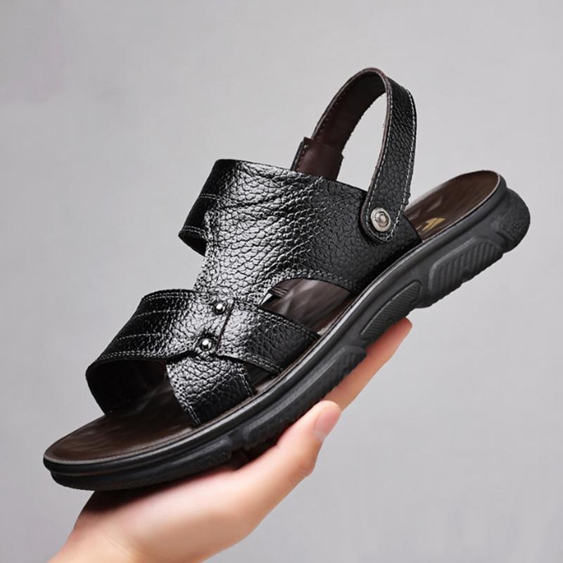 

Модные новые мужские сандалии летние уличные пляжные туфли повседневные пляжные походные сандалии нескользящие zapatillas hombre водные туфли 48 чёрный
