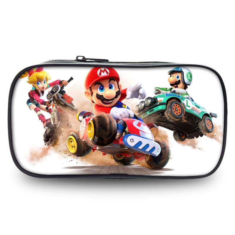 Mario Kart World Pencil Case With Polyester Material For Kids And Students