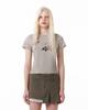 Hety Rose Print Short Sleeve T-Shirt (Mocha)