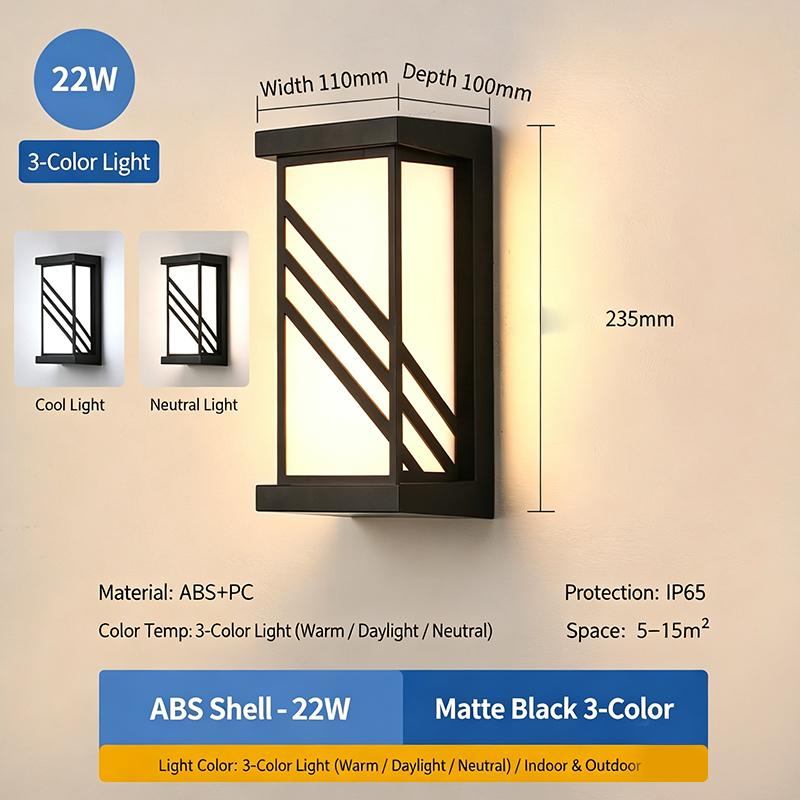 Led Outdoor Wall Light Waterproof Ip65 Motion Sensor Led Outdoor Lighting Porch Lights Balcony Garden Lights Outdoor Wall Lamp