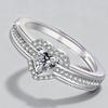 Design Sense, Love, Simplicity, Luxury, Wedding Trend, Geometric High-end Ring, High-end Trend, Personality, Elegant Zircon
