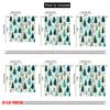 2pcs 2D flat printing St Patrick's Day Window Drapes Watercolor Christmas Tree Design 100% Polyester Without Electricity Festive