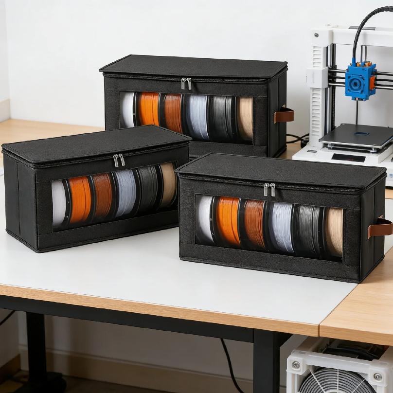 Filament Storage Bag - 3D Printer Filament Storage Containers, 3D Printing Accessories Holder Rack for Home, Office Workshop