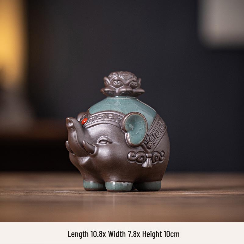 

Керамические фигурки слонов - приносящий богатство домашний декор для гостиной, винного шкафа или фойе.