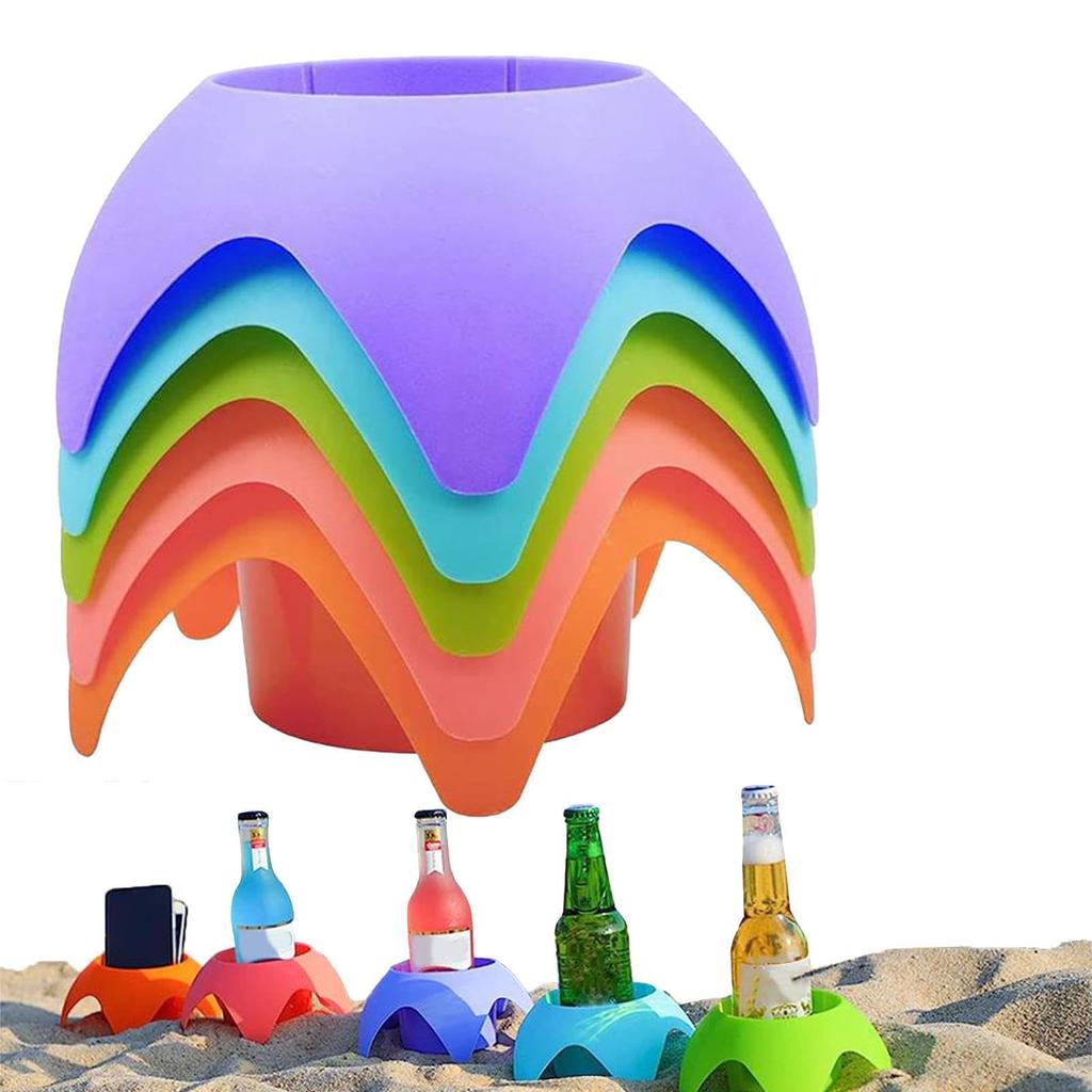 Beach Cup Holder Trip Must Haves Sand Cup Holders for Women Adults Family Friends Beach Vacation Essentials Supplies Accessories