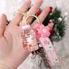 Bag Pendant Moving Liquid Boba Keychain Rabbit Milk Tea Cup Keyring Liquid Keychain Key Ring