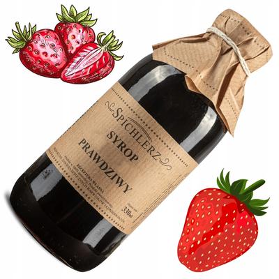 Syrop Truskawkowy Z Truskawki Naturalny 330Ml