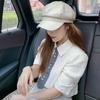 Korean Version Leather Beret, Kids Autumn Winter Octagonal Hat, Cute British Style Student Hat