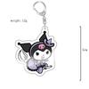 Sanrio Kuromi Pink Cat & Puppy Acrylic Keychain Anime Pendant