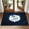 Sheffield Wednesday Design Crystal Velvet Rug Soft Decorative Mat for Bedroom Entrance