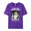 Meme Wenn sie hinter deinem Rücken reden Furz Lustig Seltsam Spezifisch Baumwolle Grafik T-Shirts Damen Herren Kleidung