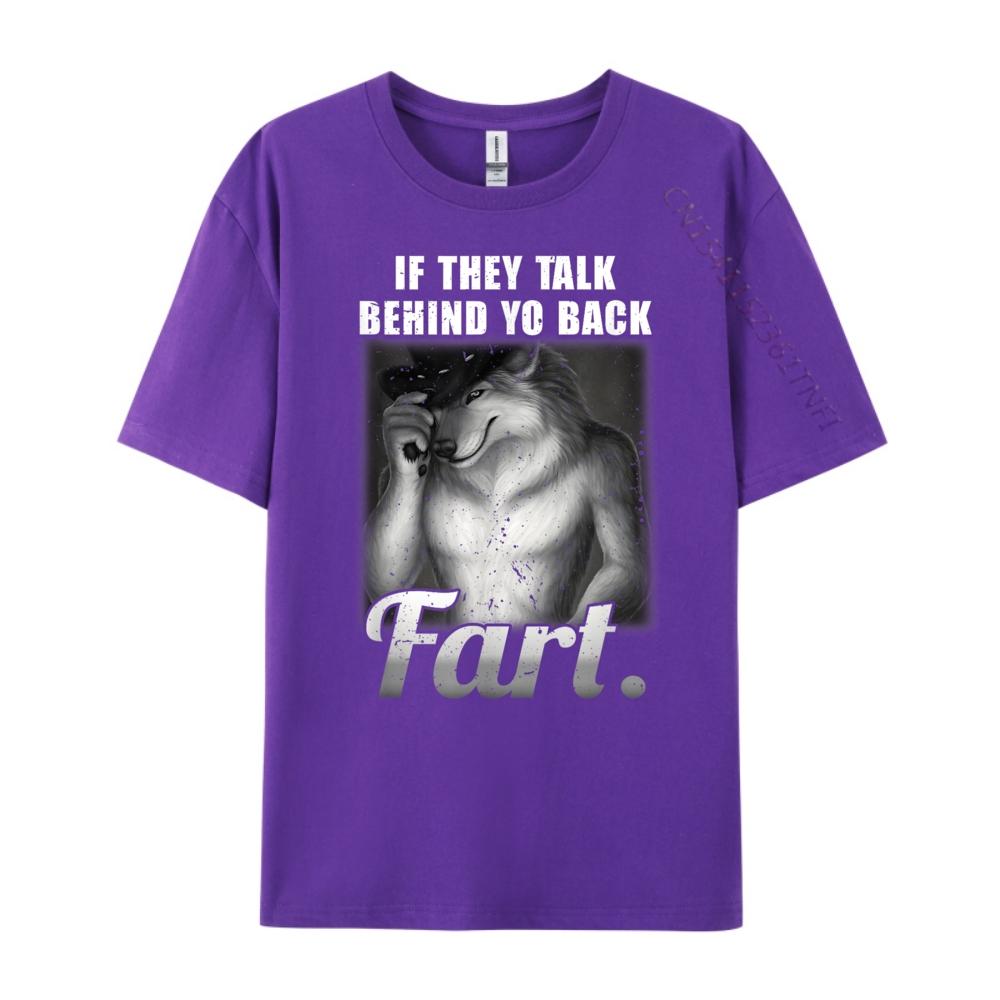 Meme Wenn sie hinter deinem Rücken reden Furz Lustig Seltsam Spezifisch Baumwolle Grafik T-Shirts Damen Herren Kleidung