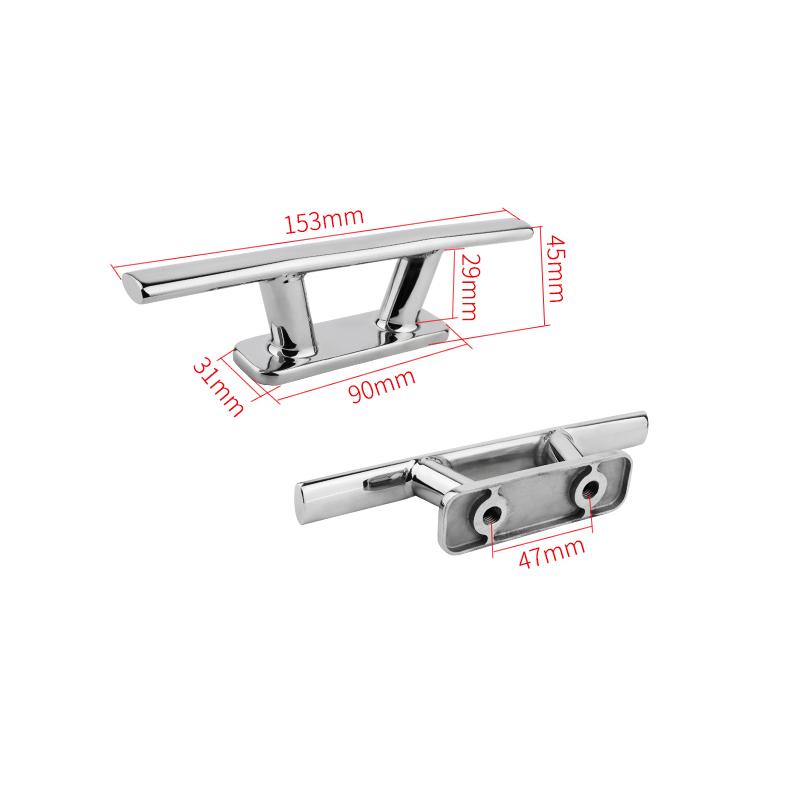 Boat Accessories Dock Cleat 316 Stainless Steel Boat Mooring Bollard Cleat 6/8/10/12 Inch for Marine Yacht 6 inch