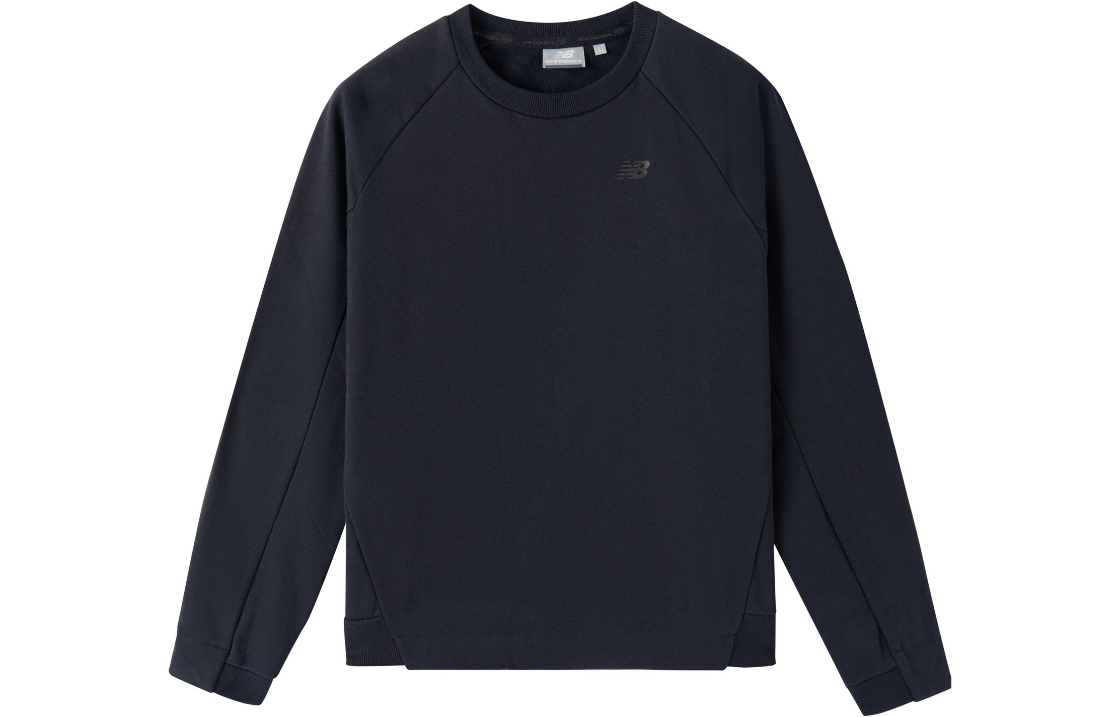 New Balance Sweatshirts Women s Black Crew Neck Moderate Regular NCNC74T052 M