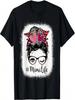 Messy Bun MIMI Life Bleached MIMILife Mothers Day T-Shirt