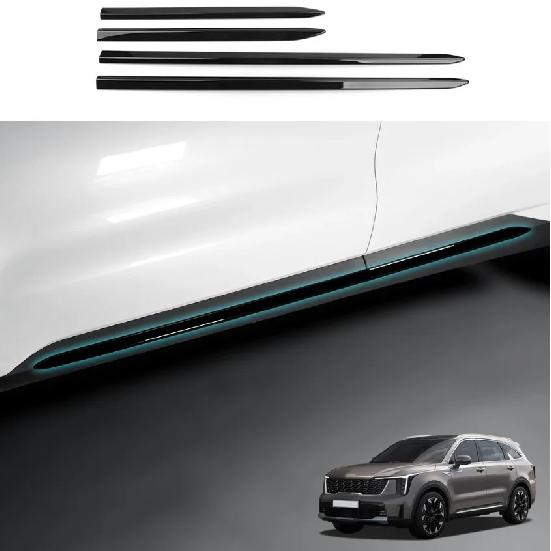 For Kia Sorento MQ4 -2026 Car Tuning Black Car Window Decorative Strip Cover D-pillar Trim Accessories