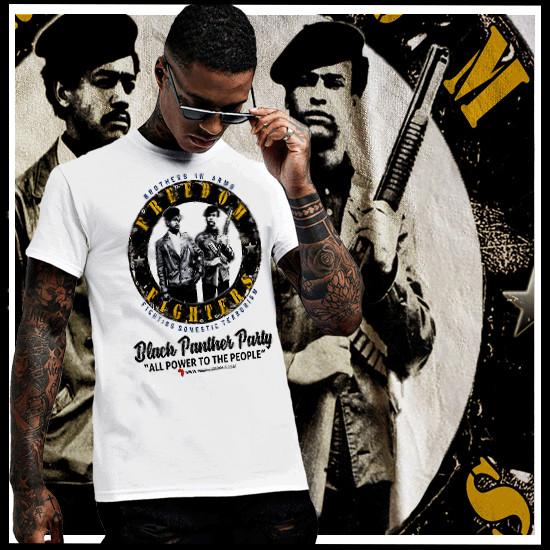 Иконка Месяца Черной Истории Хьюи П. Сила Философия Знание Себя Футболка Унисекс XXL