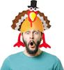 Funny Carnival Chicken Leg Hat Christmas Thanksgiving Decoration Turkey Hat Adult Carnival Hat Party Festive Cap Funny Hats