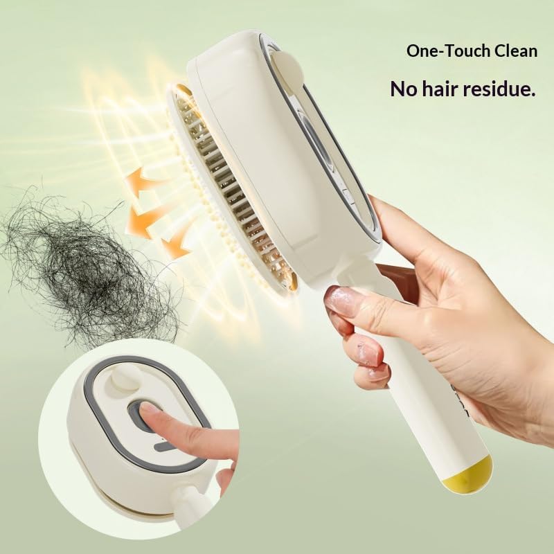 Electric Steam Hair Brush Comb & Mist Function Simultaneously Stronger Ion Technology Less Breakage No Residue for Beautiful Hai