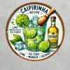 Vintage Caipirinha Recipe Metal Tin Sign Retro Kitchen Decor Wall Art