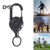 2Pcs Heavy Duty Retractable Keychain Badge Holder Multi Tool Carabiner Clip Keys Badges Tactical ID Reel with Retractable Cord