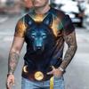 Mens Funny 3D Fake Denim Overalls Print Short Sleeve T-Shirt Crew Neck Novelty Casual Streetwear Camiseta Summer Humor Tees Tops