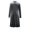 Women's Fashion  And Winter Cardigan Jacket Gold Velvet Long Windbreaker