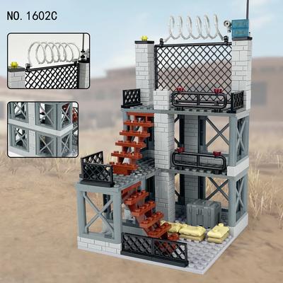 WW2 Army Military Soldiers Base SWAT Operational Headquarters Building Blocks Home Decor MOC DIY Bricks Kids Boys Toys Gift