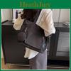 Simple Solid Color Large Capacity Women Casual Oxford Cloth Tote Bag For Everyday Carry