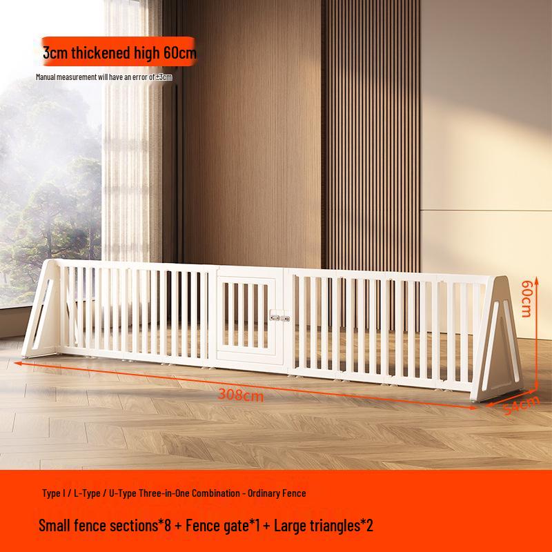 60CM High Transparent Indoor Dog Fence - Flexible Barrier for Small Pets