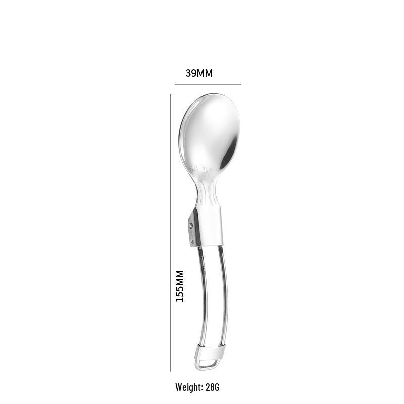 

Набор столовых приборов из нержавеющей стали 304, разборный: Складной нож, вилка, ложка и палочки для еды для кемпинга и путешествий на открытом воздухе