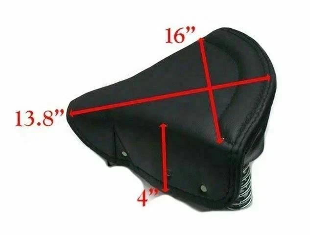 Lycett Black Leather Front Seat Cover Fits Royal Enfield Ariel Triumph