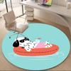 1pc Puppy Pool Office Round Area Rug, Indoor Mat Suitable ForOffice, Under Office Chairs Bedroom Living Room Home Decor, Room Deco, D027