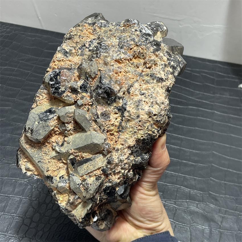 1.7kg Natural Black Smoky Quartz Crystal Cluster Point Mineral Specimen Reiki Healing Home Office Decoration Meditation
