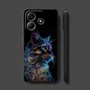 Soft Cover Phone Case for Xiaomi Redmi Note 11s 12Pro 13Pro 12 12s 11Pro 9T 13 10 8t 9s 11 14 Pro+ 10s 10Pro Neon Colored Cat