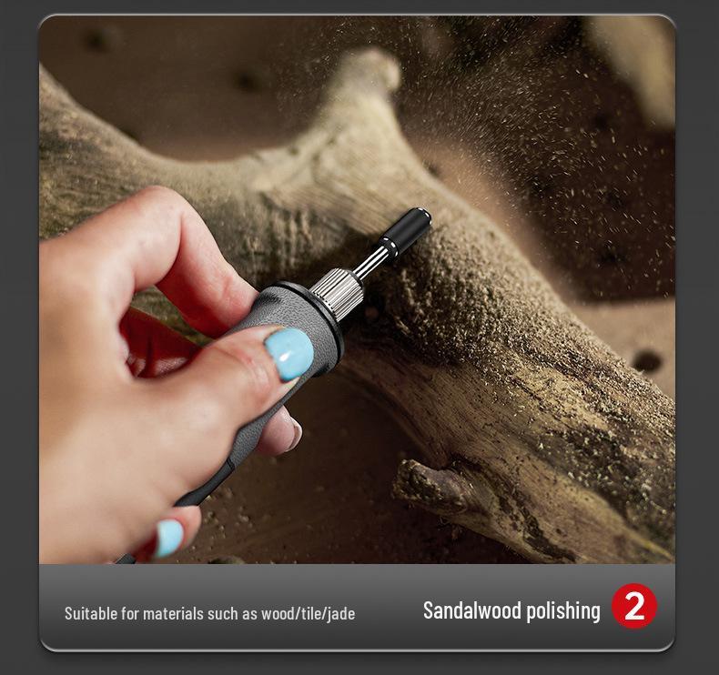 Handheld Electric Mini Grinder & Engraving Tool for Wood, Jade Polishing, and Carving