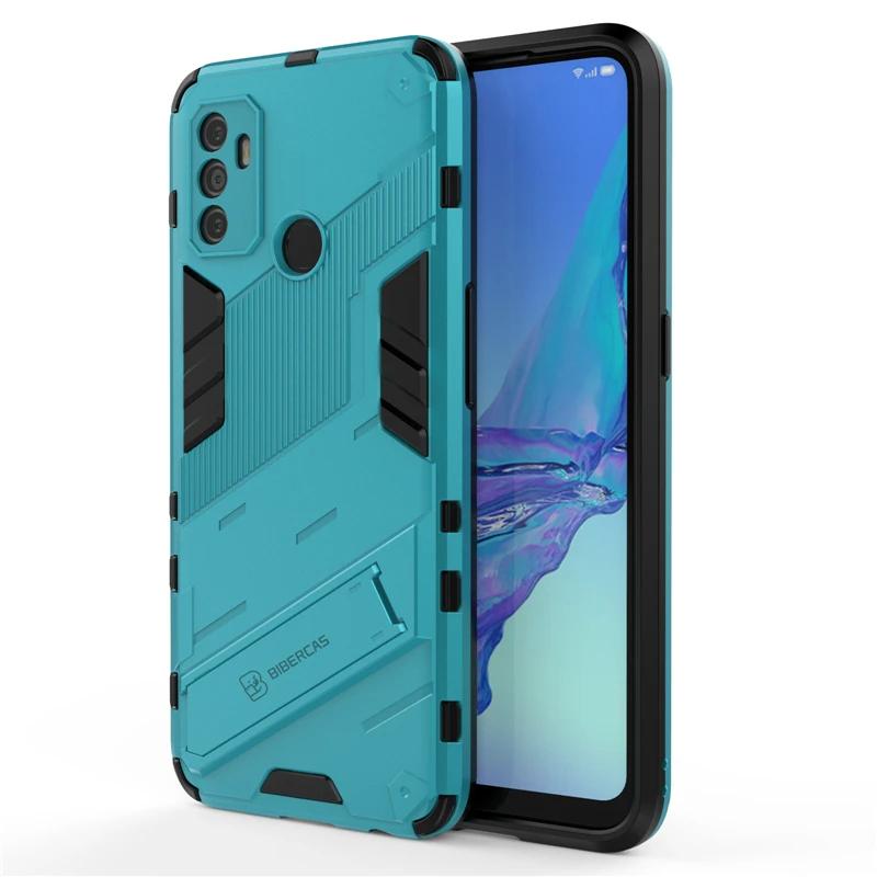 For OPPO A53 4G Armor Shockproof Phone Case Back Cover For OPPO A32 4G Magnetic Kickstand Anti-Fall Protect Cases Coque
