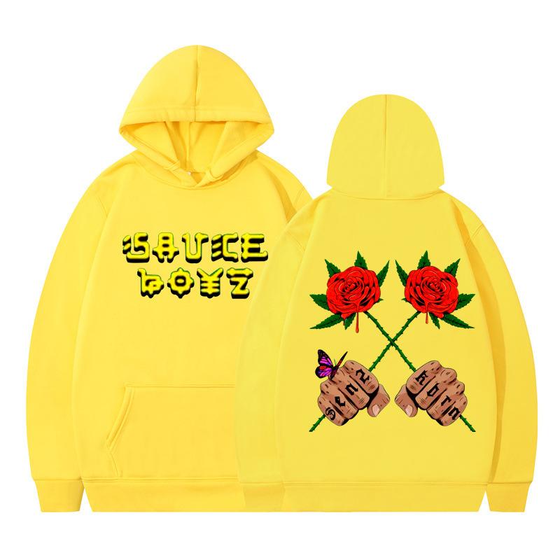 Trend hip-hop de stradă europeană și americană, cu imprimeu cu litere, hanorac cu glugă pentru bărbați, toamnă și iarnă, noi cupluri de stradă