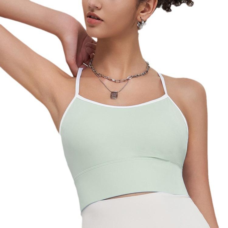 Женский спортивный бюстгальтер весна-лето в двух тонах — фото 6