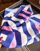 Striped Printed Silk Like Square Scarf For Women Fashion