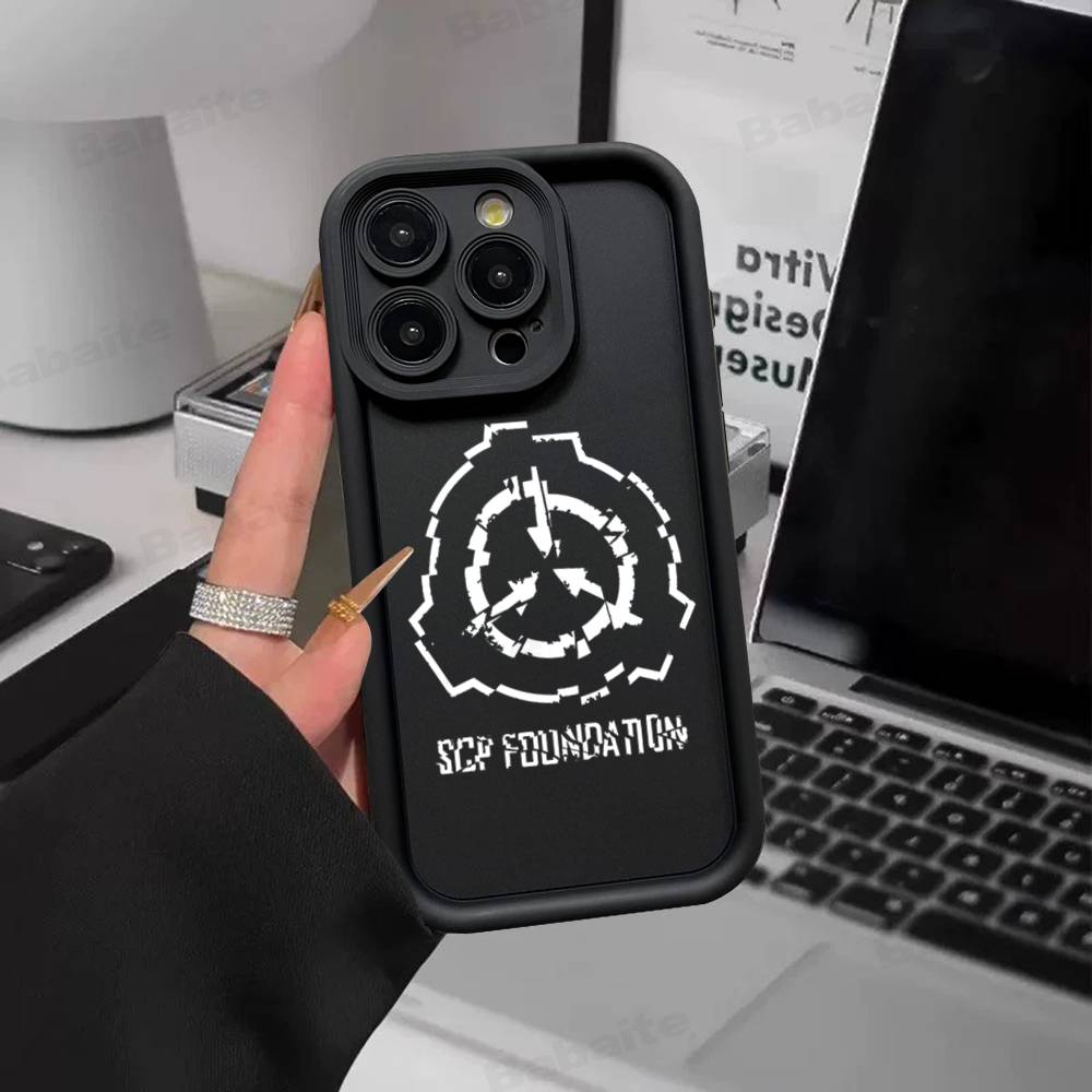 Cool S-scp Logo Silicone Soft Phone Case For IPhone 17 16 14 13 12 11 15 Pro Max Plus Air Cover
