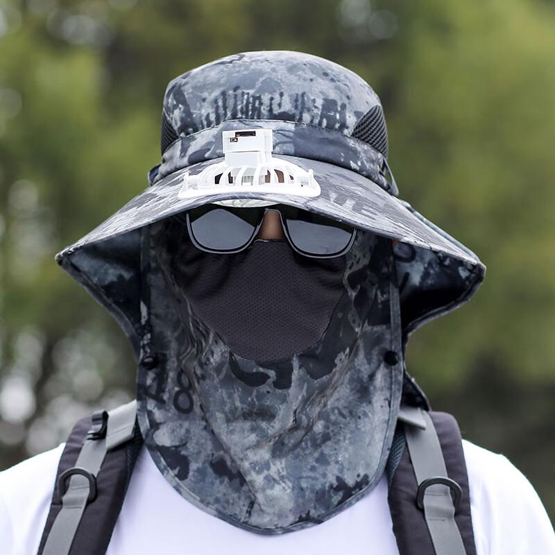 Xueluoduo Windproof Travel Sun Hat with Face Mask