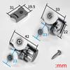 23mm Duschkabinenrollen Oberes und unteres Radset für 8mm Glas mit einfacher Wartung und Schnellverschluss