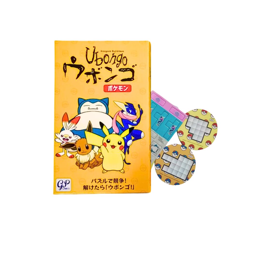 

Пазл Убонго Покемоны Карманные Монстры Пазл Возраст Игроки Мозг Коммуникация Образовательное Веселье Оригинальная Упаковка с Логотипом Игра на Скоростное Решение Соревнование! 7+, 1-4