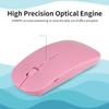 2.4G Wireless Mouse Mice 1600DPI Portable Ultra-thin Mute Mouse 4 Keys Wireless Optical Mouse for Laptop Desktop Computer